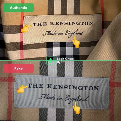 how to tell a fake burberry|burberry trench authenticity check.